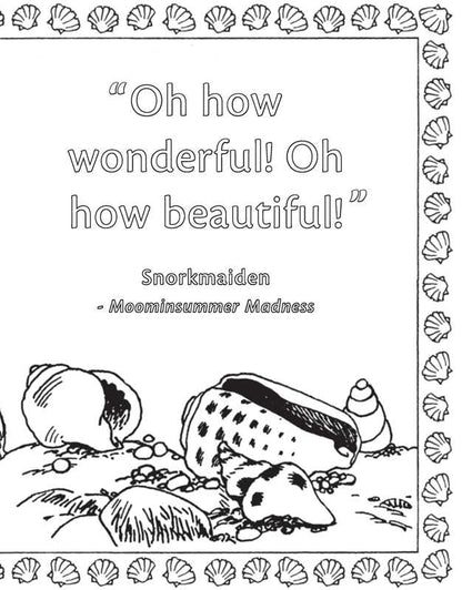 Moomin Coloring Book (Official Gift Edition with Gold Foil Cover) by Tove Jansson