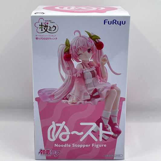Sakura Hatsune Miku 2025 Wink Noodle Stopper Figure