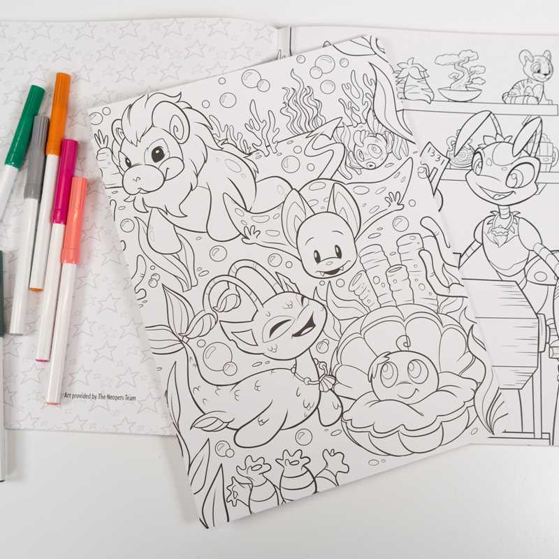 Neopets: The Official Colouring Book by Neopets