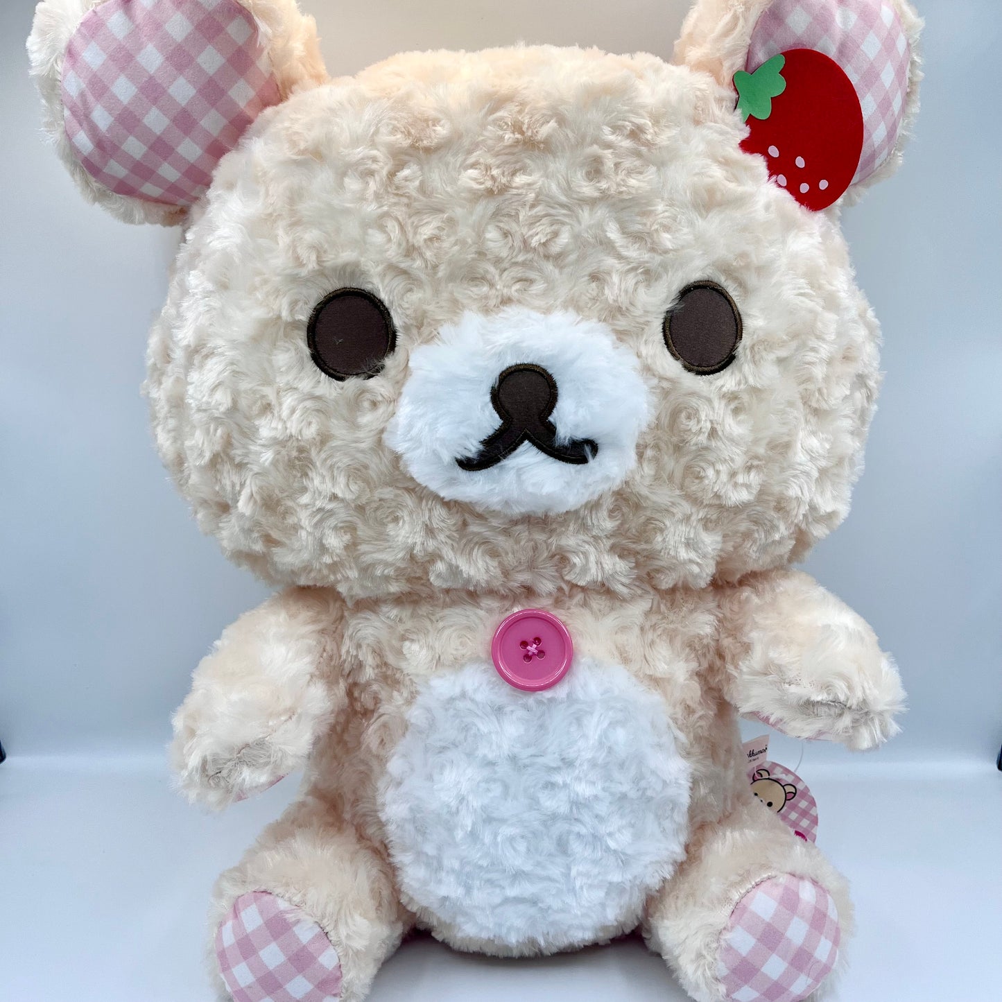 Korilakkuma Paris Strawberry Check XL Plush