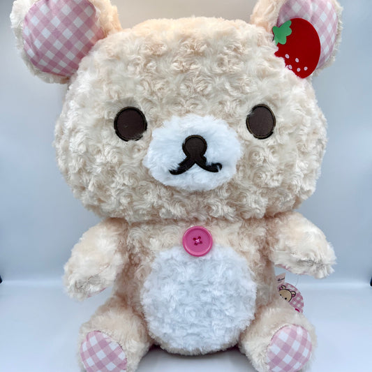 Korilakkuma Paris Strawberry Check XL Plush