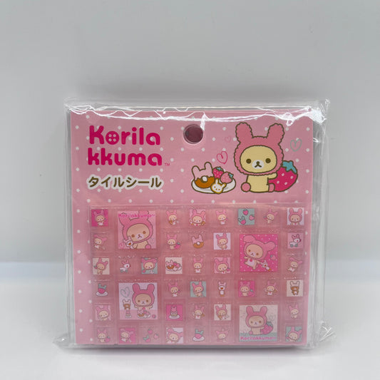 Korilakkuma Ippai Series Tile Sticker Rabbit