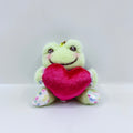 Pickles The Frog Smile Heart Bean Green Mascot