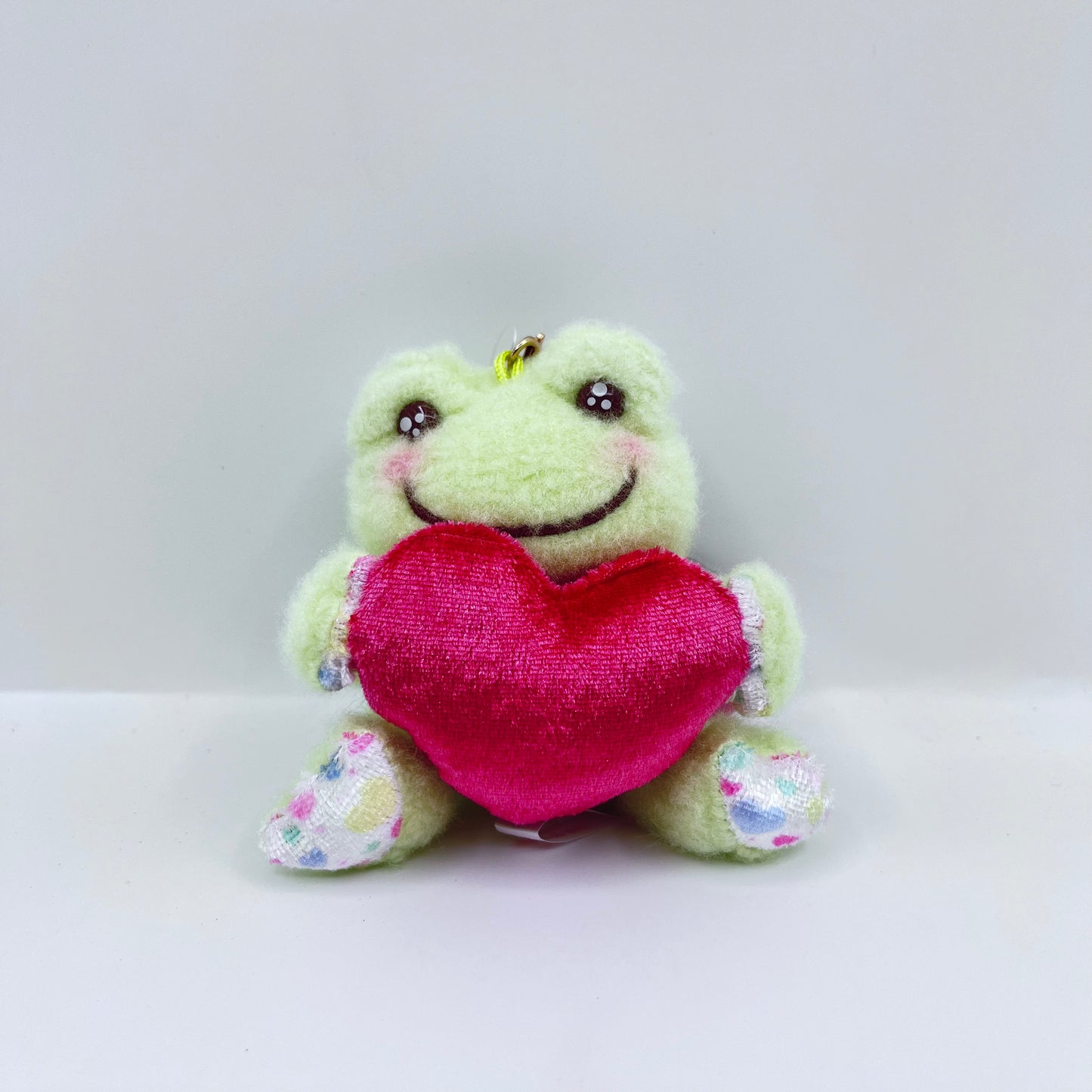 Pickles The Frog Smile Heart Bean Green Mascot