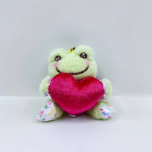 Pickles The Frog Smile Heart Bean Green Mascot