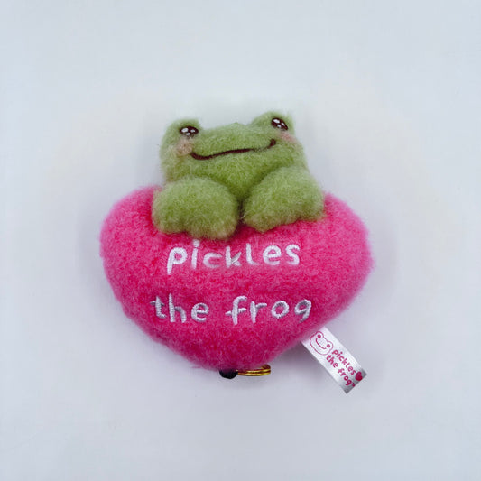 Pickles The Frog Smile Heart Plush Reel