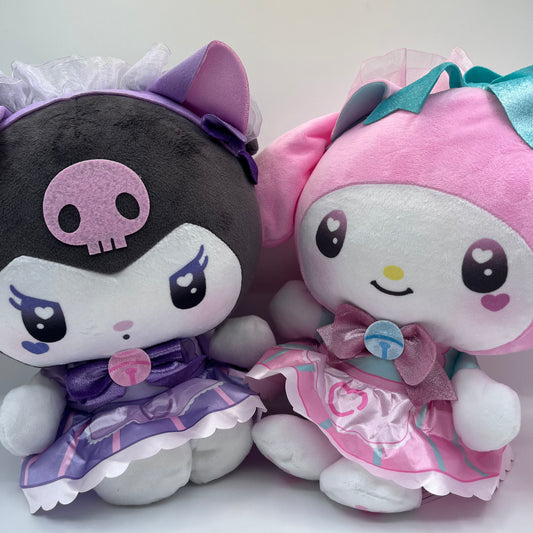 My Melody & Kuromi Cat-Ear Maid Café Big Plush