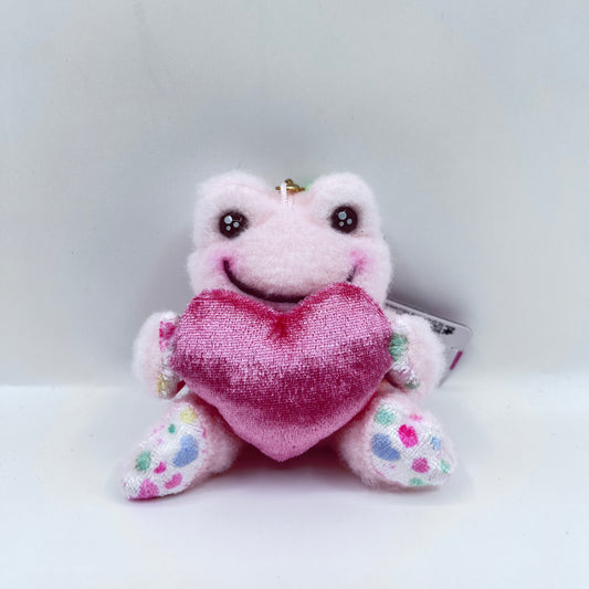 Pickles The Frog Smile Heart Bean Pink Mascot